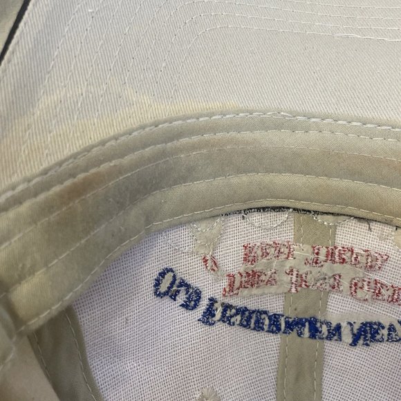 Old Fishermen Never Die They Just Get Reel Tired Strapback Hat Cap Tan - Picture 11 of 14